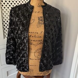 Sequin Black Jacket